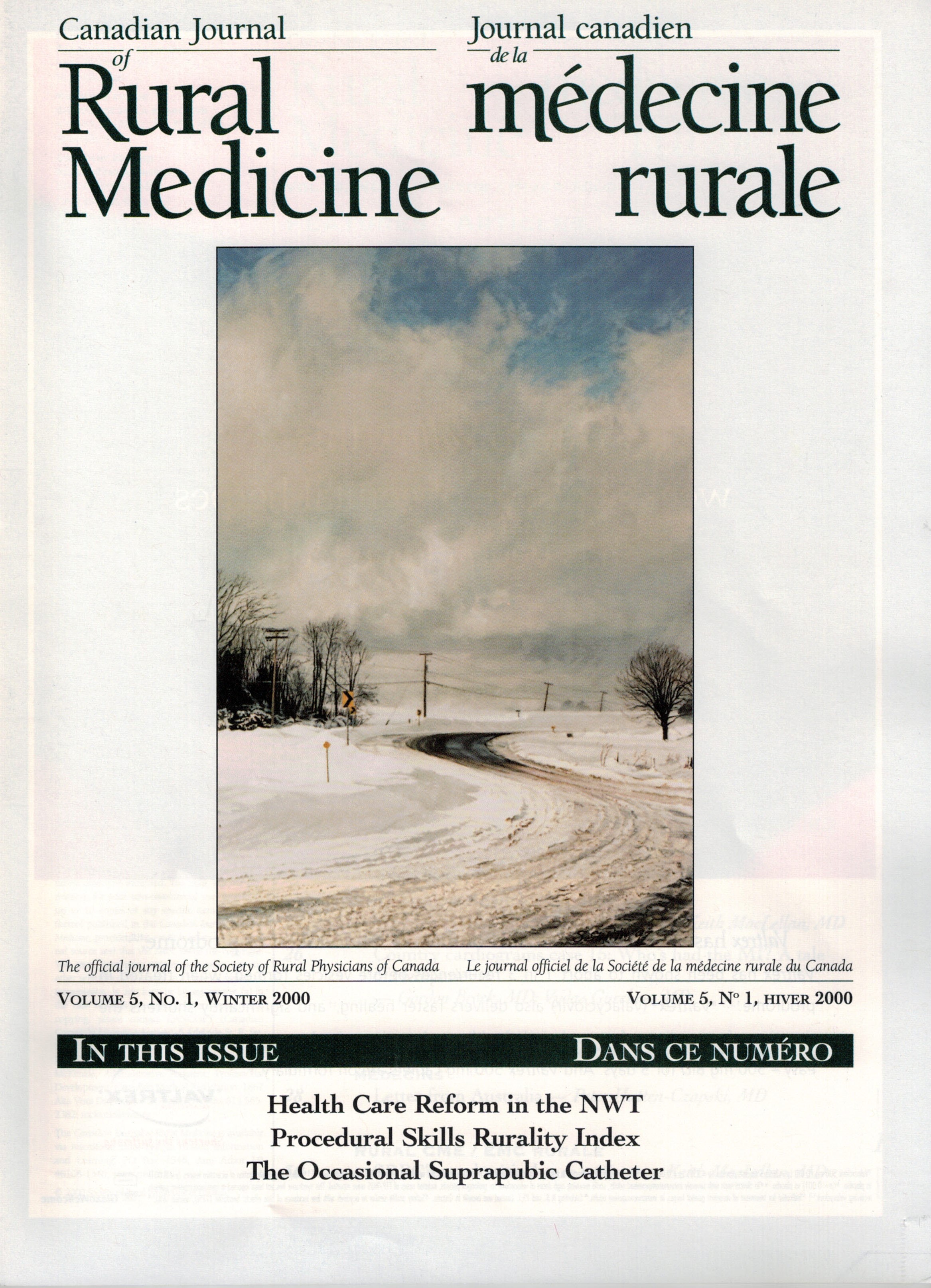 CJRM Winter 2000 v5 cover